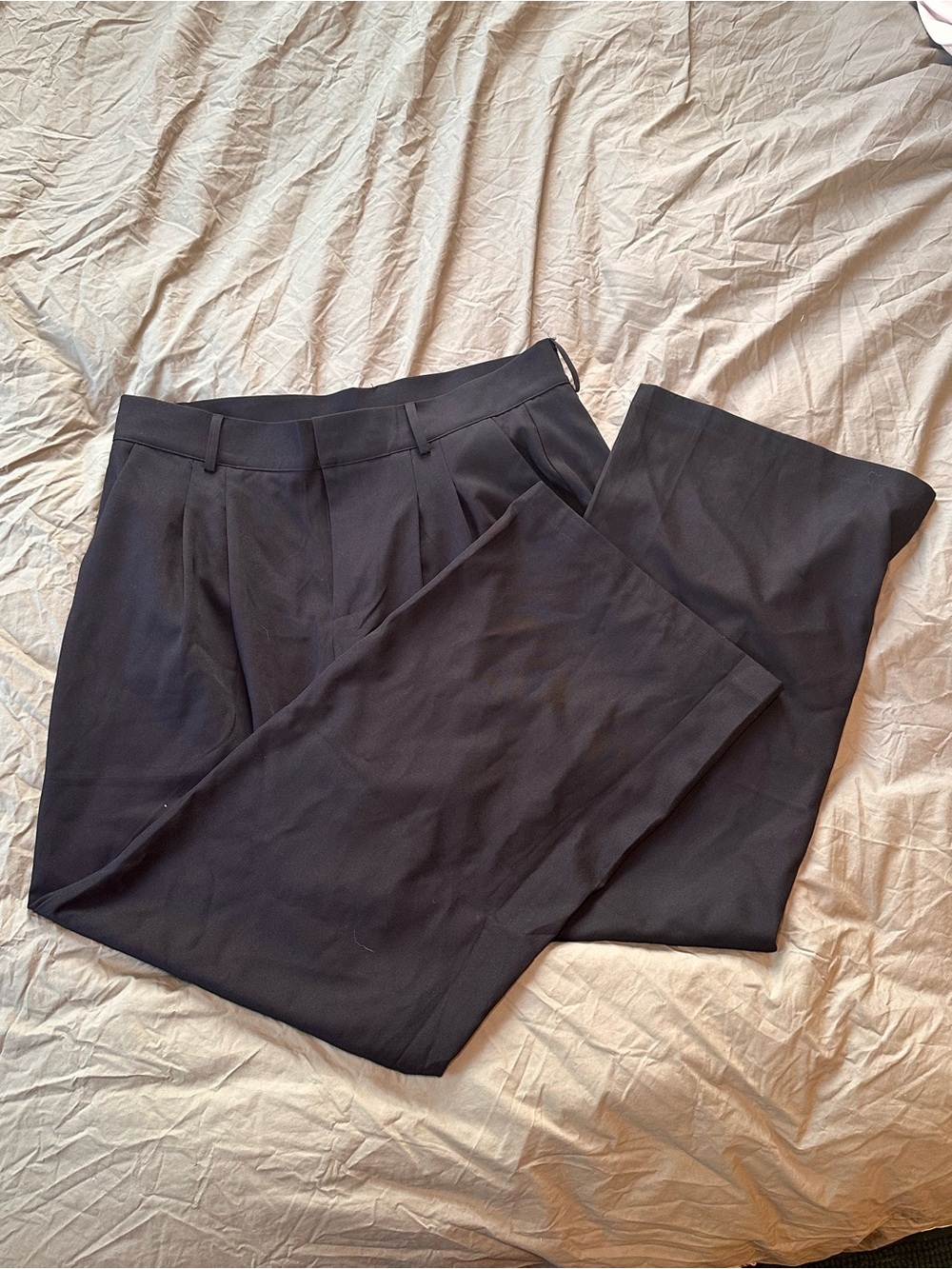 Women's Black Pleated Dress Pants - Tailored Professional Fit